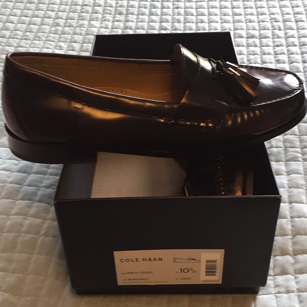 - Men’s Cole Hahn  Burgandy shoes size 10.5 D